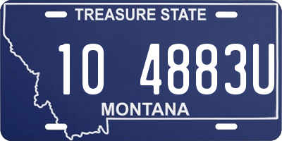 MT license plate 104883U