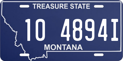 MT license plate 104894I