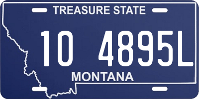 MT license plate 104895L