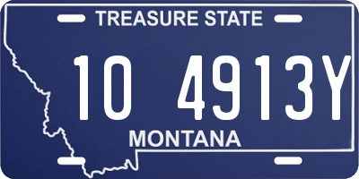 MT license plate 104913Y