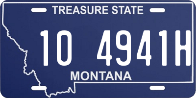 MT license plate 104941H