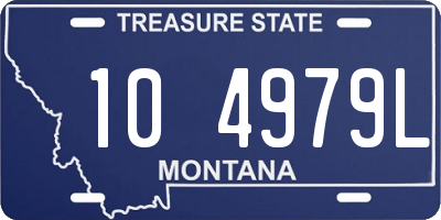 MT license plate 104979L