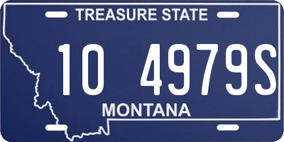 MT license plate 104979S