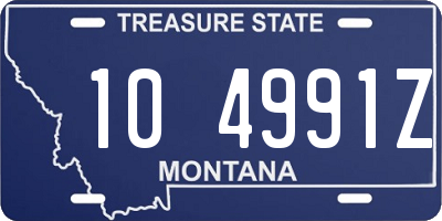 MT license plate 104991Z