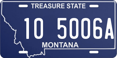 MT license plate 105006A
