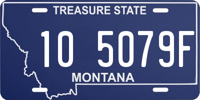 MT license plate 105079F