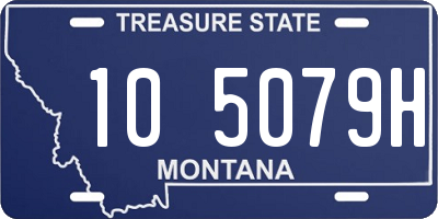 MT license plate 105079H