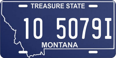 MT license plate 105079I