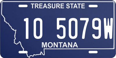 MT license plate 105079W