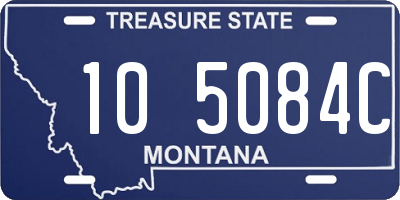 MT license plate 105084C