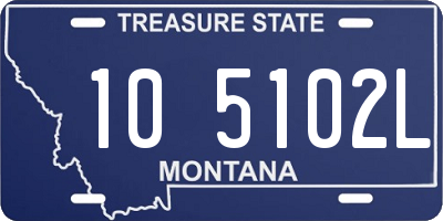 MT license plate 105102L