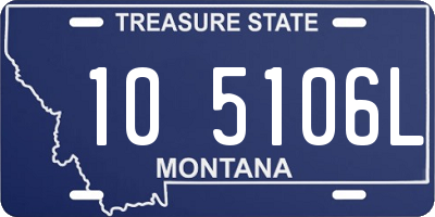 MT license plate 105106L