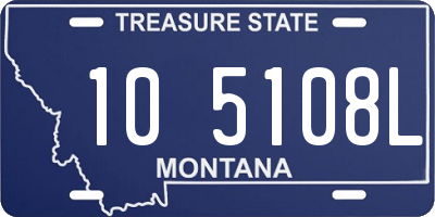 MT license plate 105108L