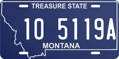 MT license plate 105119A