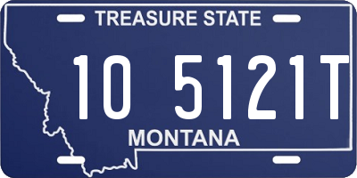 MT license plate 105121T