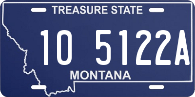 MT license plate 105122A