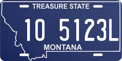 MT license plate 105123L