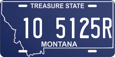 MT license plate 105125R