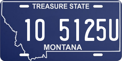 MT license plate 105125U