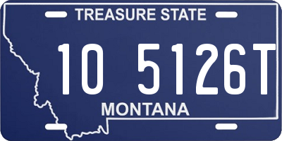 MT license plate 105126T