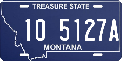 MT license plate 105127A