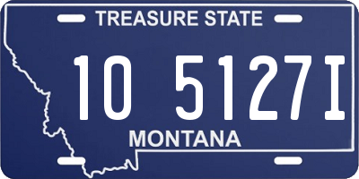 MT license plate 105127I