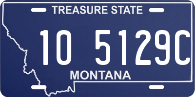 MT license plate 105129C