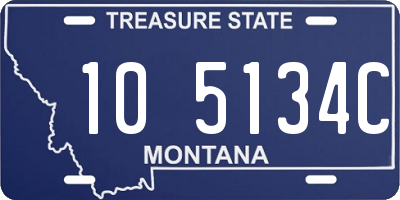 MT license plate 105134C