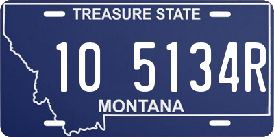 MT license plate 105134R