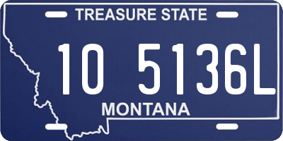 MT license plate 105136L