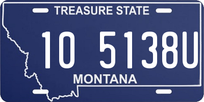 MT license plate 105138U