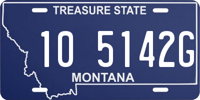 MT license plate 105142G