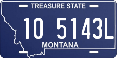 MT license plate 105143L