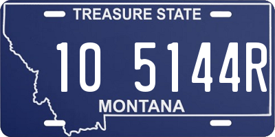 MT license plate 105144R