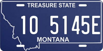 MT license plate 105145E