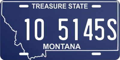 MT license plate 105145S