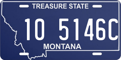 MT license plate 105146C