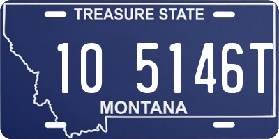 MT license plate 105146T