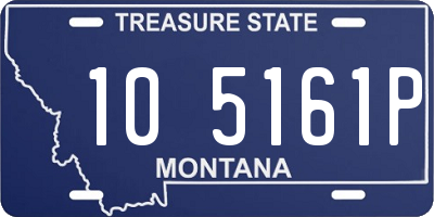 MT license plate 105161P