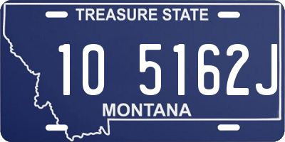 MT license plate 105162J