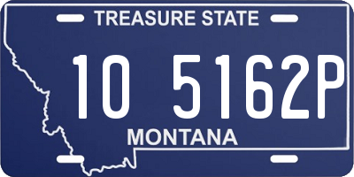 MT license plate 105162P