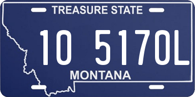 MT license plate 105170L