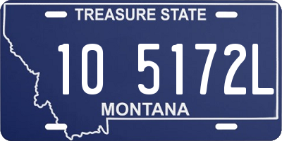 MT license plate 105172L