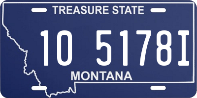 MT license plate 105178I