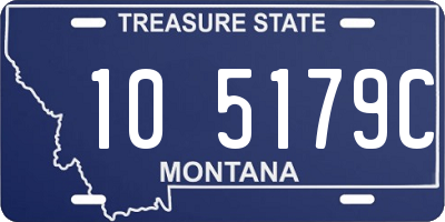 MT license plate 105179C