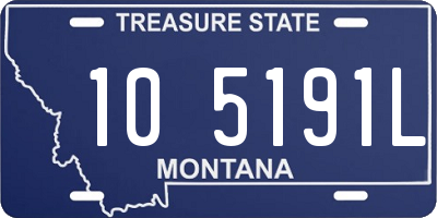 MT license plate 105191L