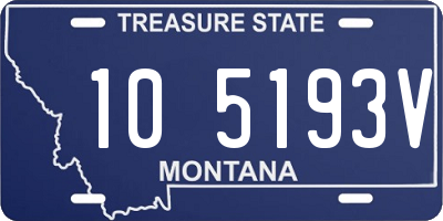 MT license plate 105193V