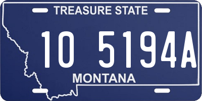 MT license plate 105194A