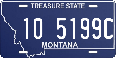 MT license plate 105199C