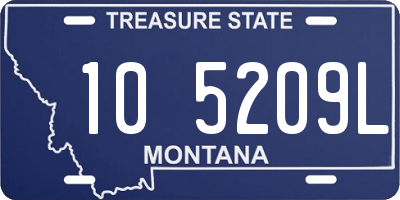 MT license plate 105209L